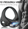 Vibrating Cock Ring for Men with Testicles Vibration, Silicone Cock Ring adult toy for men, Triangle Design Vibrating Cockring with multiple wearing methods for Longer Erections, Massager, Pennis Ring