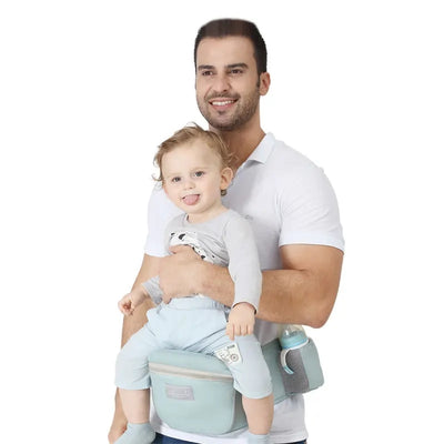 Baby Hip Seat Carrier | Infant Waist Stool Seat with Safety Belt Protection & Single Shoulder Strap | Multifunctional Baby Carrier for 3-48 Months Lightweight Pure Cotton