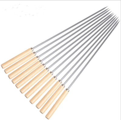 ODM Kebab Skewers Metal BBQ Set 5 Pcs (Pack 5) | Skewers Sticks Stainless Steel Flat Reusable BBQ Tools | BBQ Grilling Sticks for BBQ, Cocktail, Shish Kabob, Party Essentials - 45CM/17in